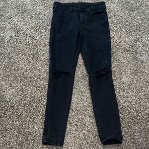 American eagle, black ripped jeans, high wasted only worn once
